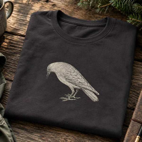 Fågel T-Shirt – 1800-tals Antik Fågelillustration, Naturalist Konst. Present till Fågelälskare