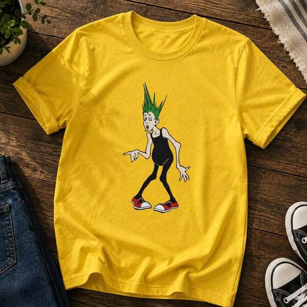 Punk Kid Grönt Hår T-shirt | Viktoriansk-inspirerad Streetwear