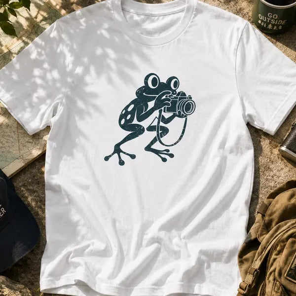 Groda med kamera T-shirt, Graffitistil