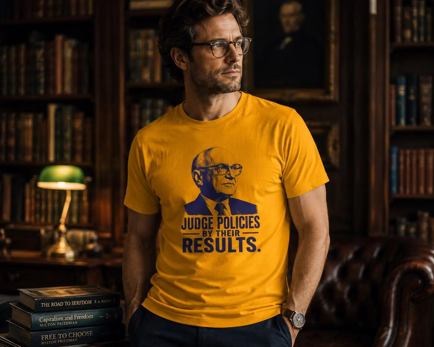 Döm politik efter dess resultat MIlton Freidman – T-shirt