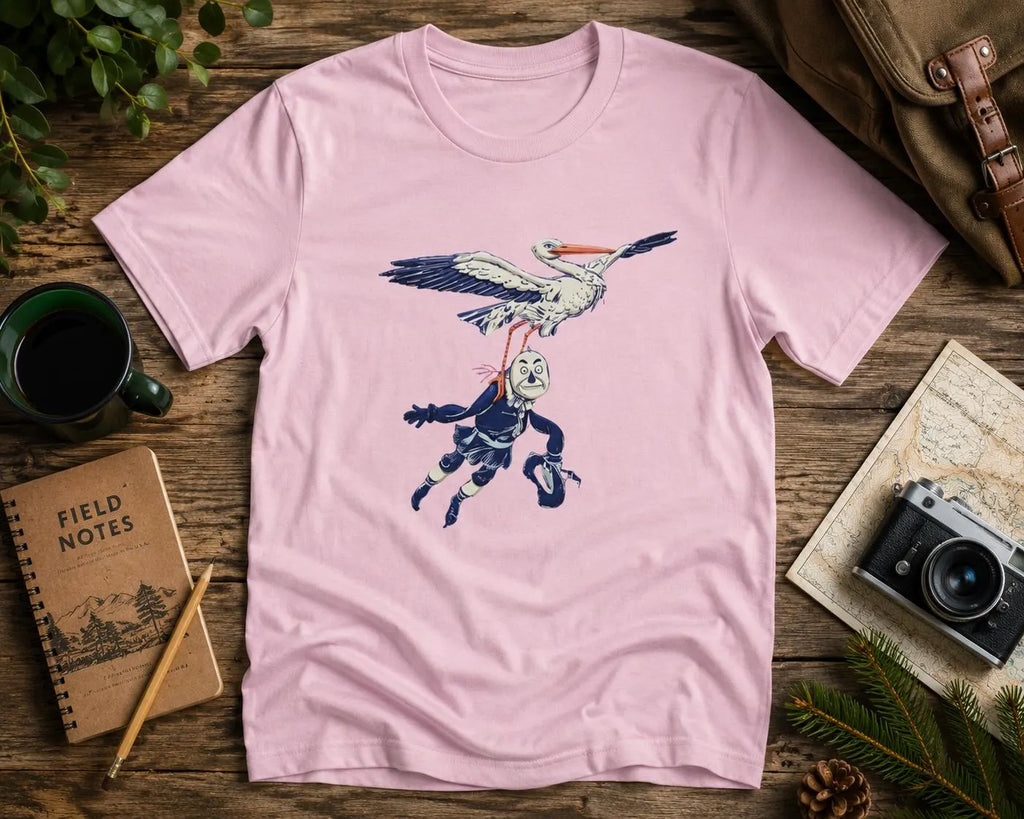 Wizard of Oz Stork och fågelskrämman T-shirt